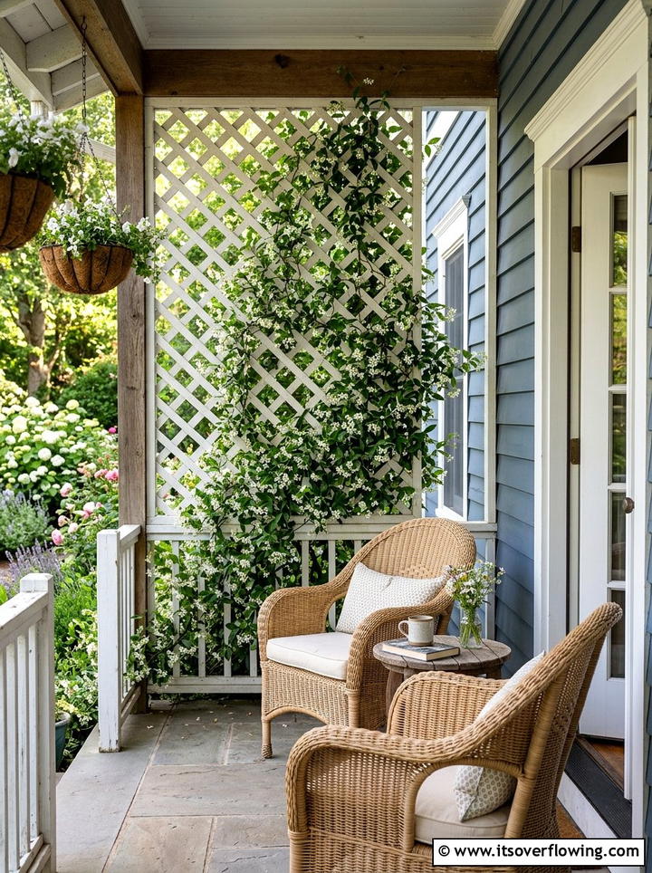Lattice Trellis - 25 front porch ideas with privacy screens