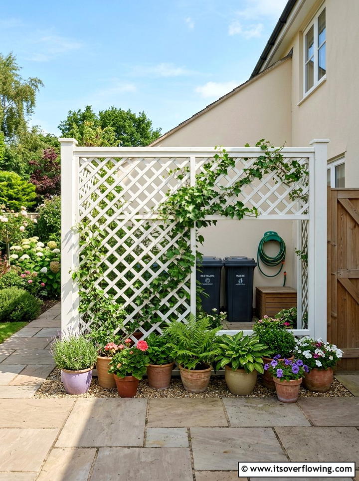 Lattice Wall - 25 backyard ideas on a budget