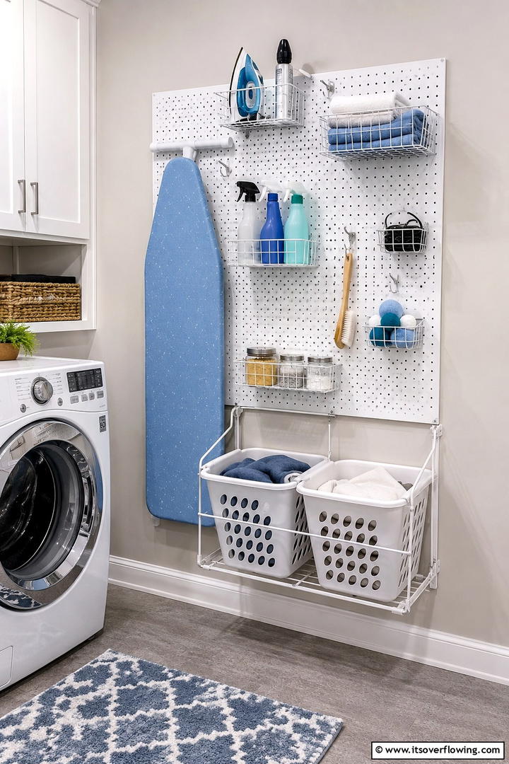 Laundry Room Organizer - 30 Pegboard Ideas to Organize Your Home Efficiently