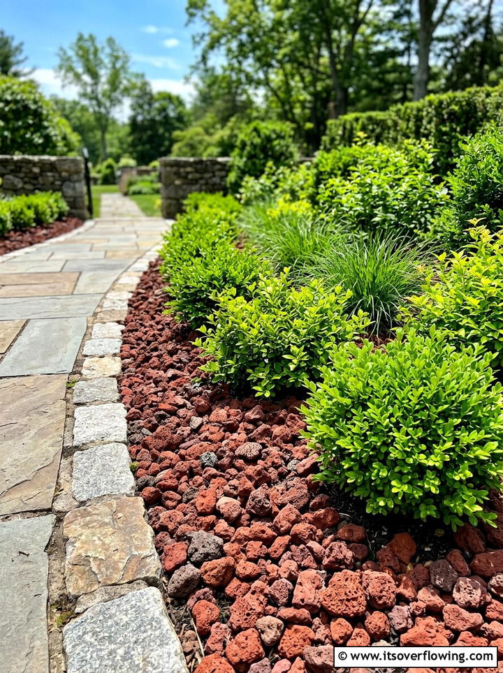 Lava rock mulch replacement - 25 backyard ideas with rocks