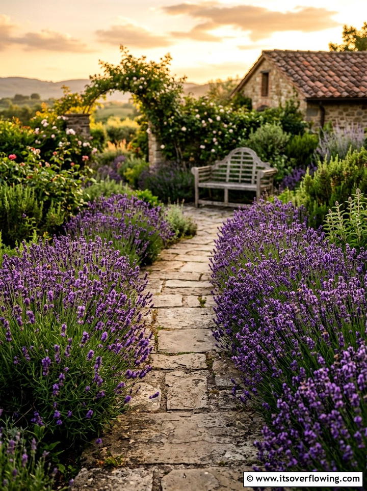 Lavender Border - 25 garden ideas for bees
