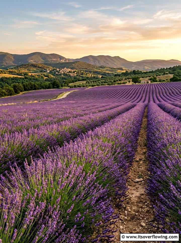 Lavender Field - 25 garden ideas for farmhouse homes