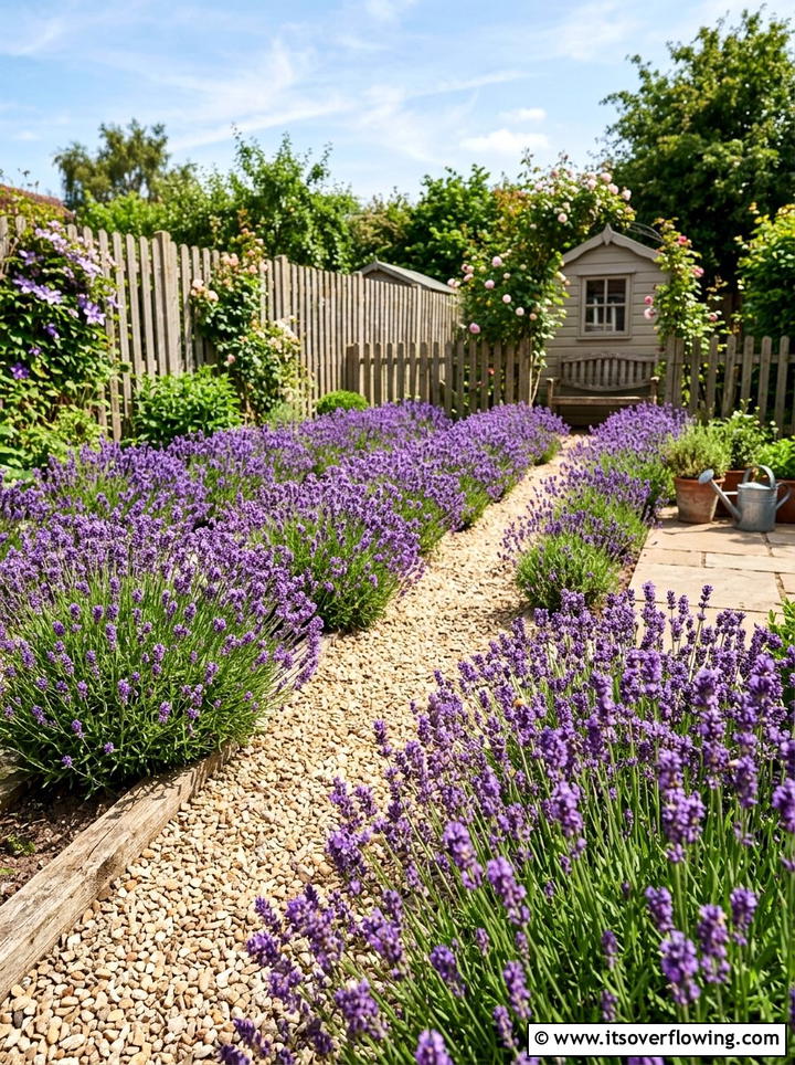 Lavender Field Small Backyard - 25 garden design ideas with low water plants