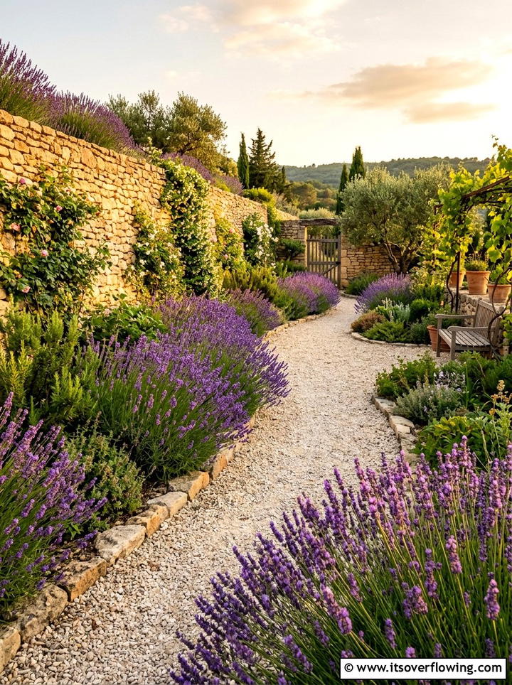 Lavender Garden Border - 25 garden ideas with border plants