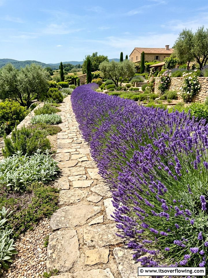 Lavender Garden Edge - 25 garden ideas for front yards