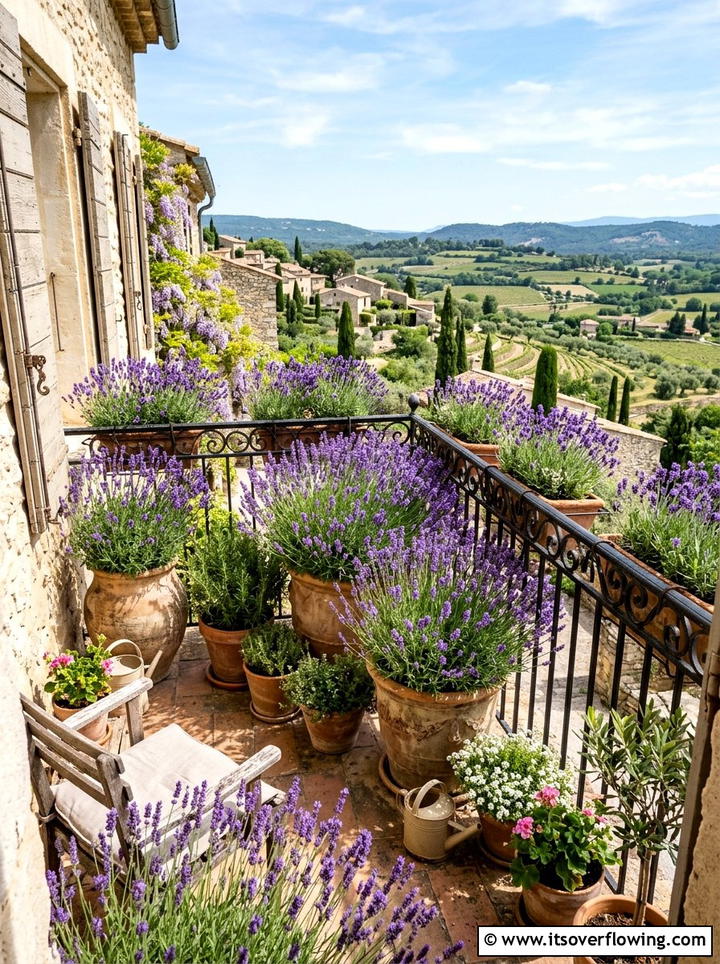 Lavender balcony garden - 25 creative garden ideas for balconies