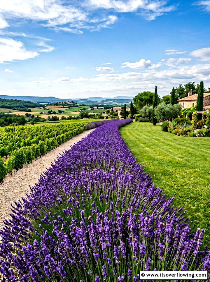 Lavender hedge lining - 25 garden ideas with lavender