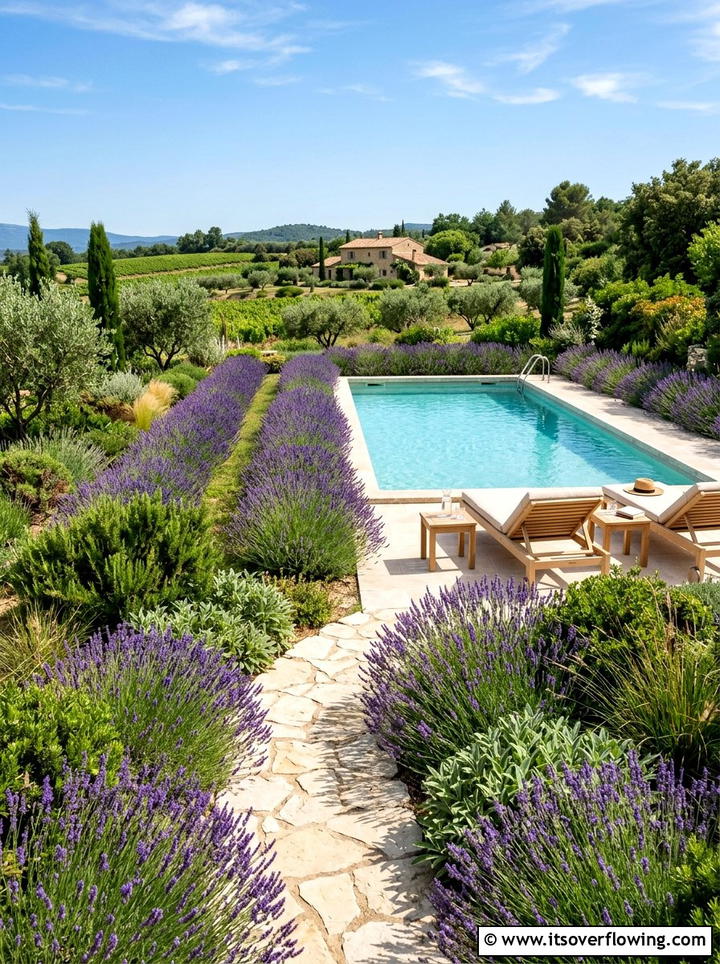 Lavender pool garden - 25 garden design ideas for pool areas