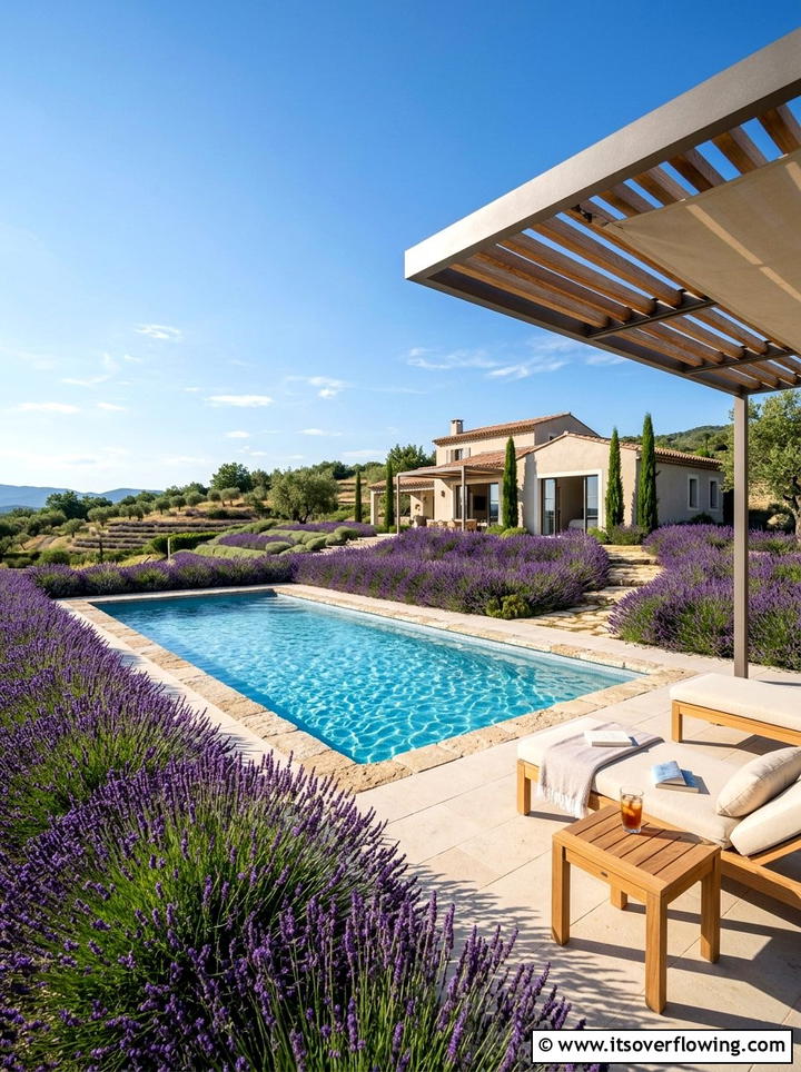 Lavender pool landscaping - 25 garden ideas with lavender