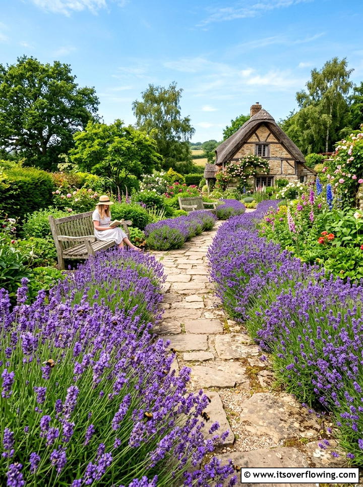 Lavender walkway - 25 creative garden ideas with sensory planting