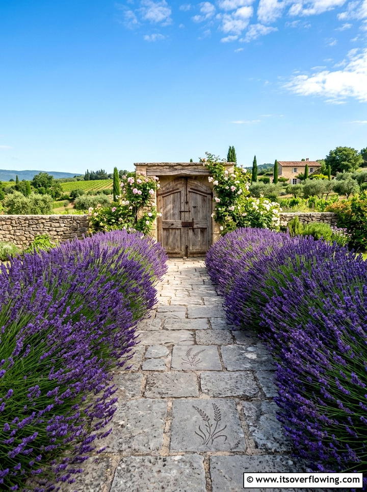 Lavender walkway - 25 creative garden ideas with edible flowers