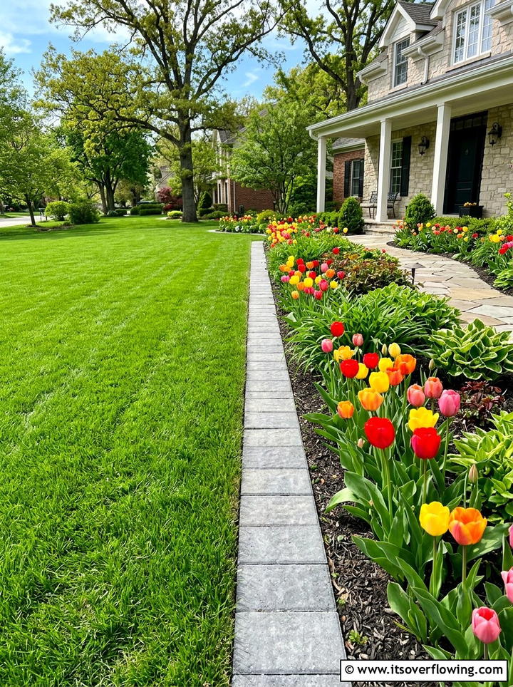 Lawn Edging Stones - 25 cheap garden ideas with curb appeal upgrades