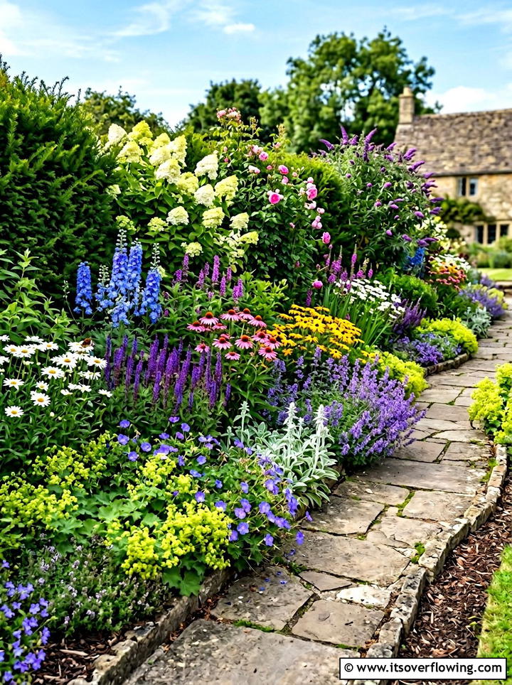 Layered Border - 25 garden design ideas with height variation