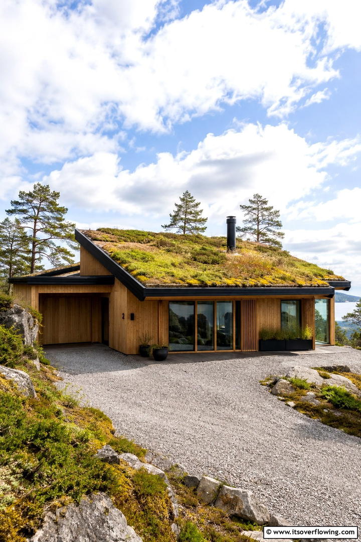 Layered Facade Textures - 30 Scandinavian House Exterior Ideas for Modern Homes