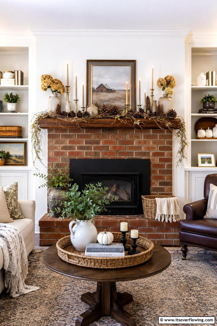Layered Mantel Display - 50 Fall Decor Trends 2025 to Inspire Seasonal Style
