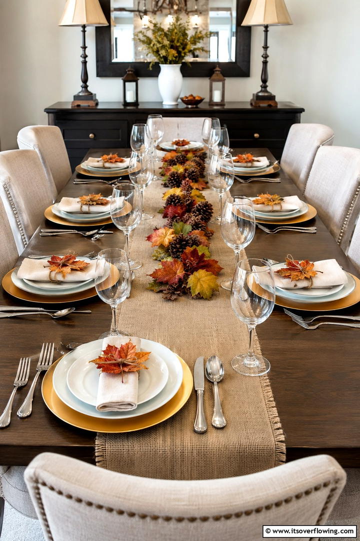 Leaf Napkin Ring Holders - 50 Fall Leaves Decor Ideas to Brighten Autumn Rooms