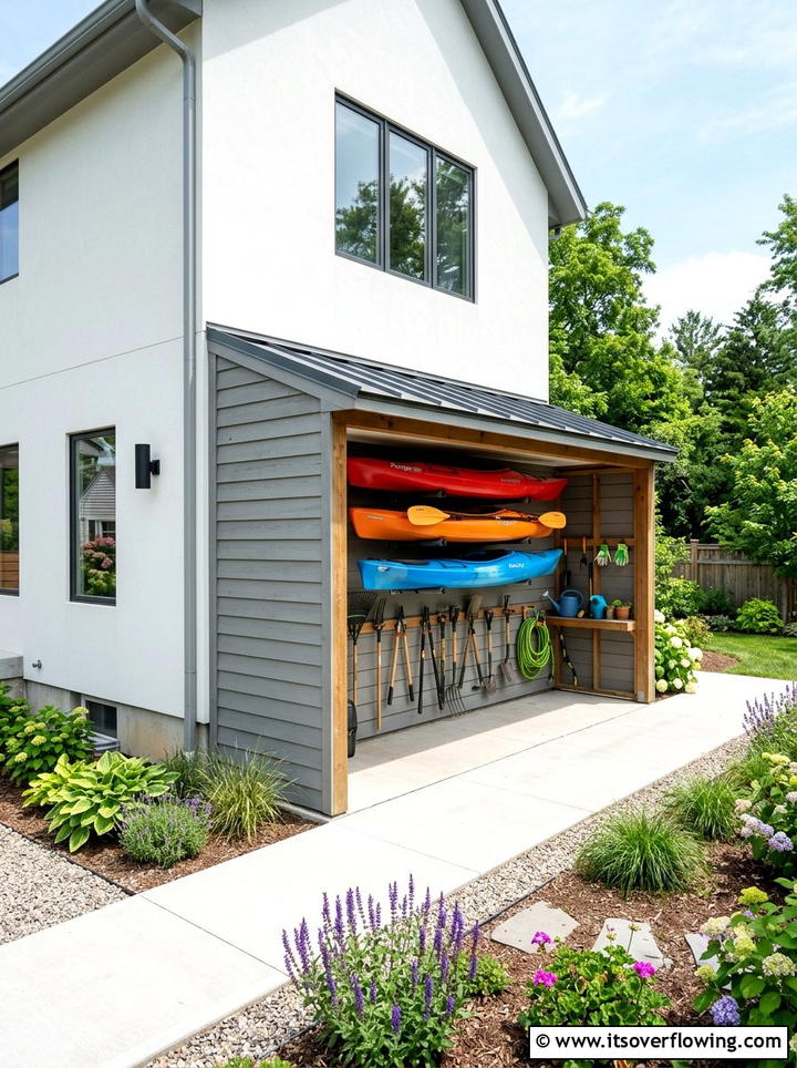 Lean To Shed - 25 backyard ideas with storage shed