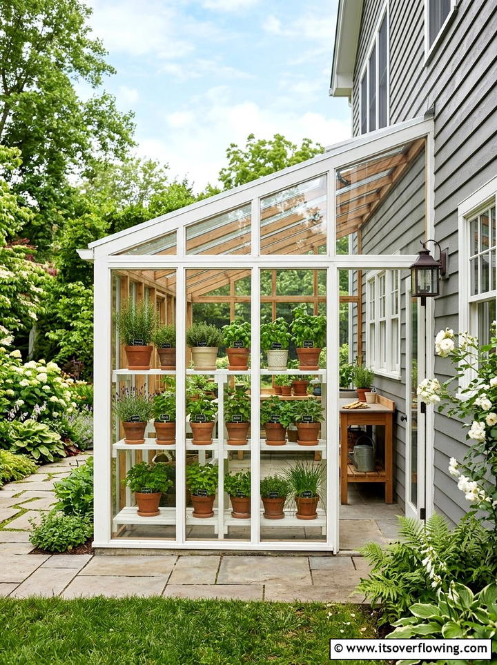 Lean to greenhouse - 25 creative garden ideas with greenhouse corners