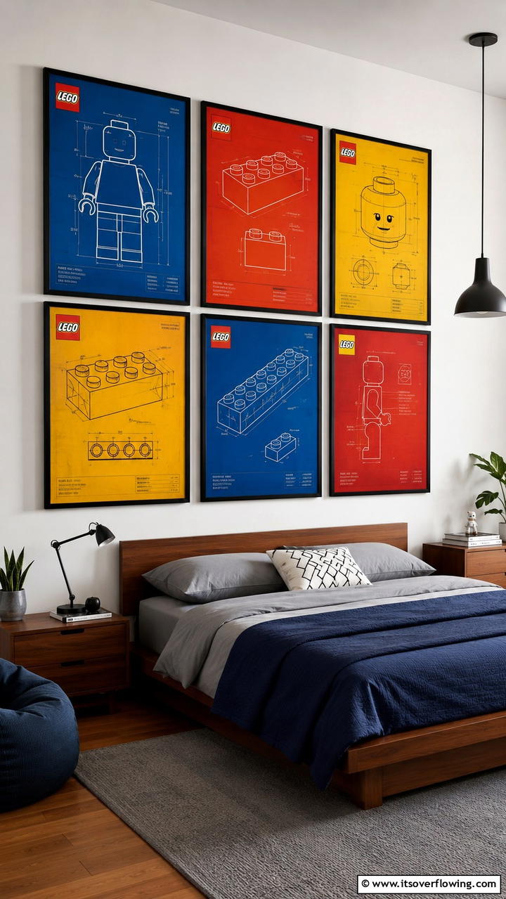 Lego Wall Art and Posters - 25 Creative Lego Bedroom Ideas for Kids and Adults