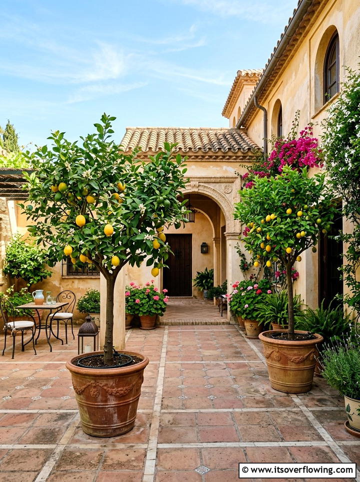 Lemon Tree Courtyard - 25 creative garden ideas with fragrance gardens
