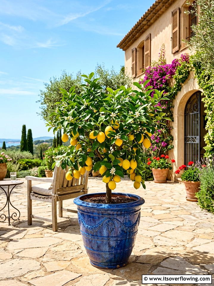 Lemon Tree Pot For Sunny Porch - 25 creative garden ideas for porches