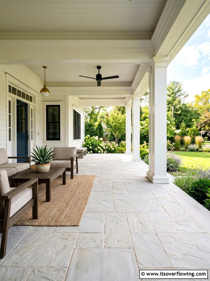 Light Colored Porch Floor - 25 front porch ideas for south facing porch