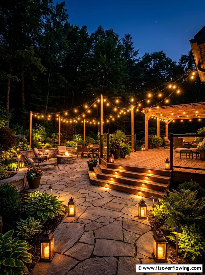 Lighting For Deck And Patio - 25 garden design ideas with deck and patio