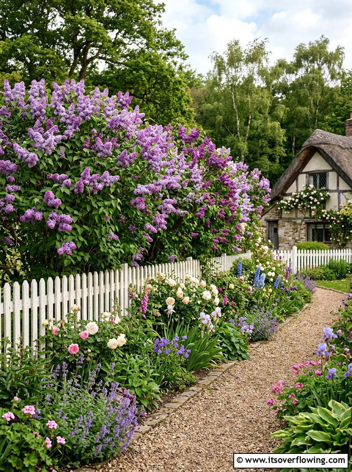 Lilac Garden Border - 25 creative garden ideas with fragrance gardens