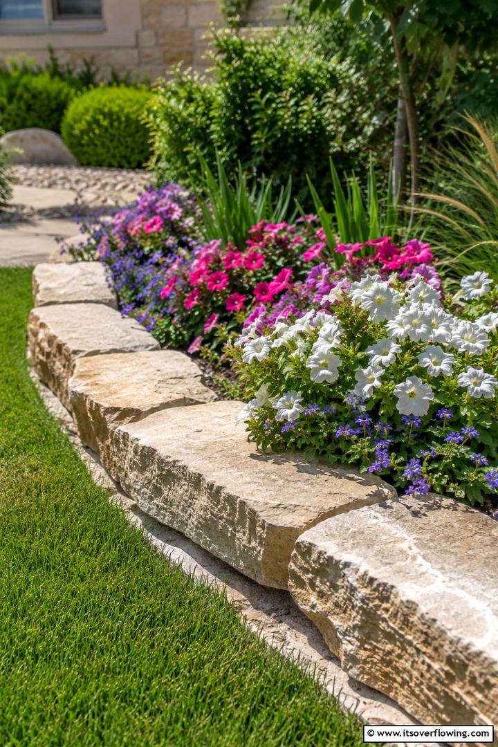 Limestone Garden Edging - 30 Stone Garden Edging Ideas for Defined Outdoor Spaces
