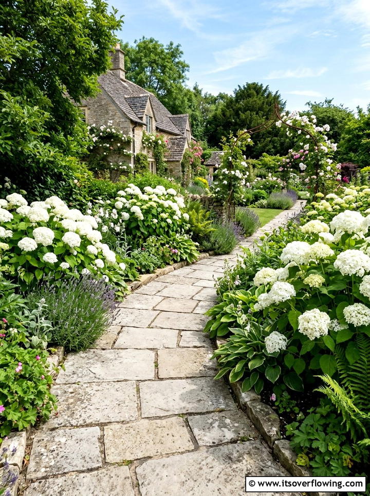 Limestone Garden Path - 25 garden ideas with stepping stones