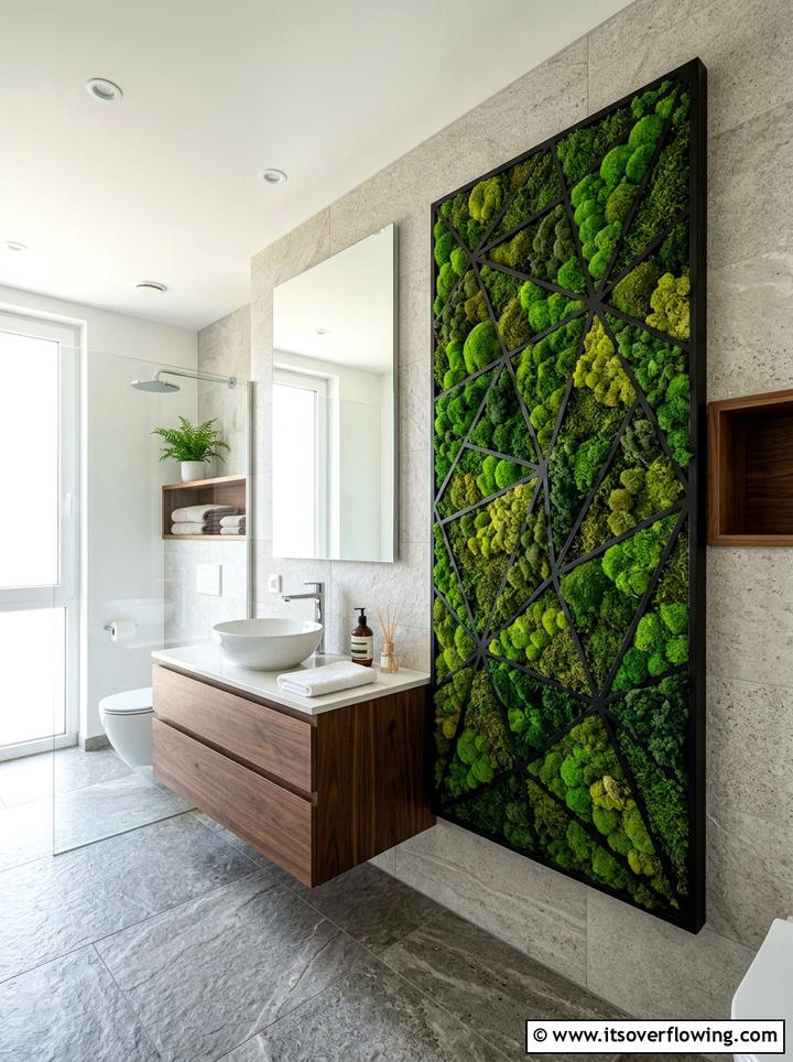 Living Moss Wall - 25 small garden ideas for apartments