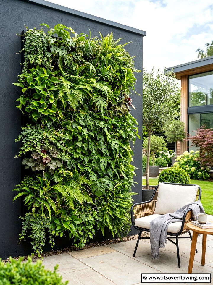 Living Wall Lights - 25 cheap garden ideas with string lights