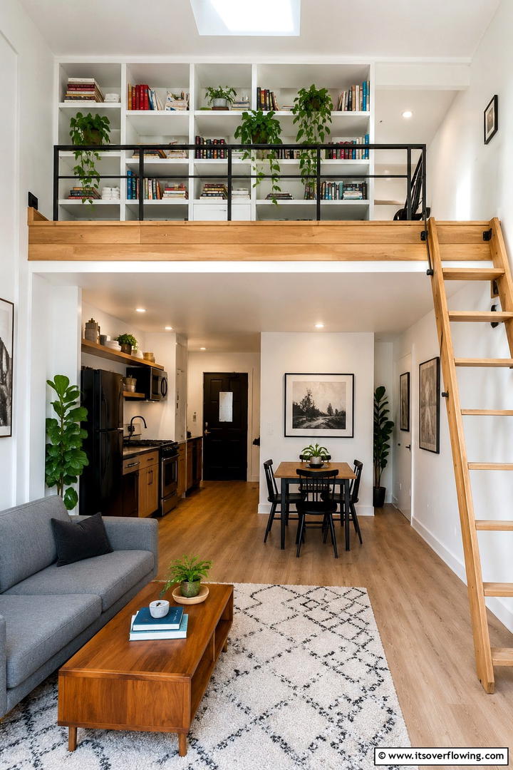 Lofted Storage Spaces - 30 Tiny House Storage Ideas to Maximize Compact Living Spaces