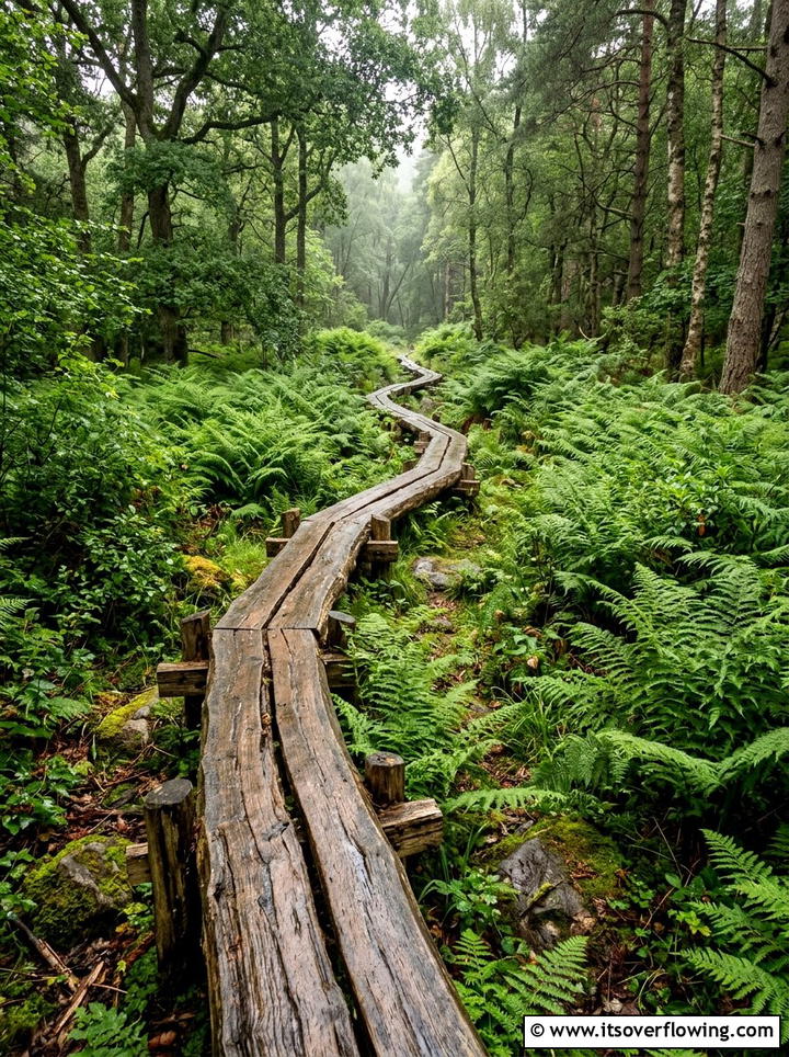 Log walkway - 25 recycled garden ideas with logs