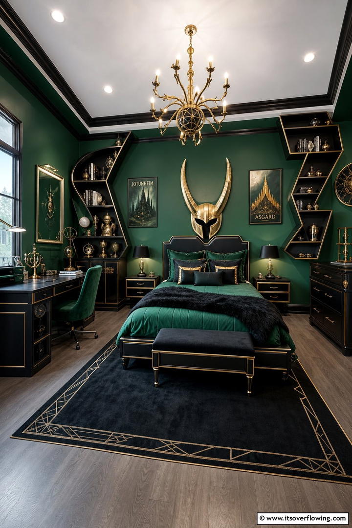 Lokis Mischievous Hideaway - 20 Marvel Bedroom Ideas for Superhero Fans