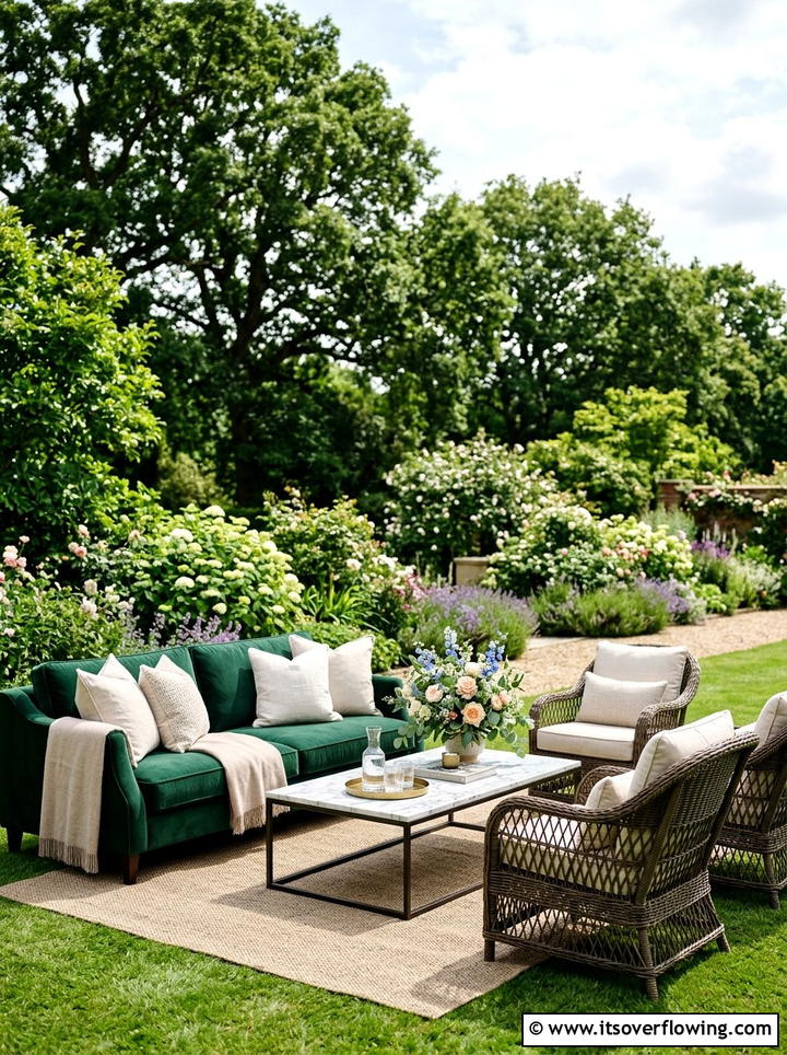 Lounge Seating - 25 garden decor ideas for weddings