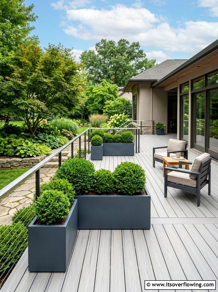 Low Maintenance Deck - 25 garden design ideas for decks