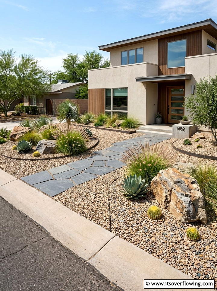 Low Maintenance Gravel Front Garden - 25 garden design ideas for front gardens