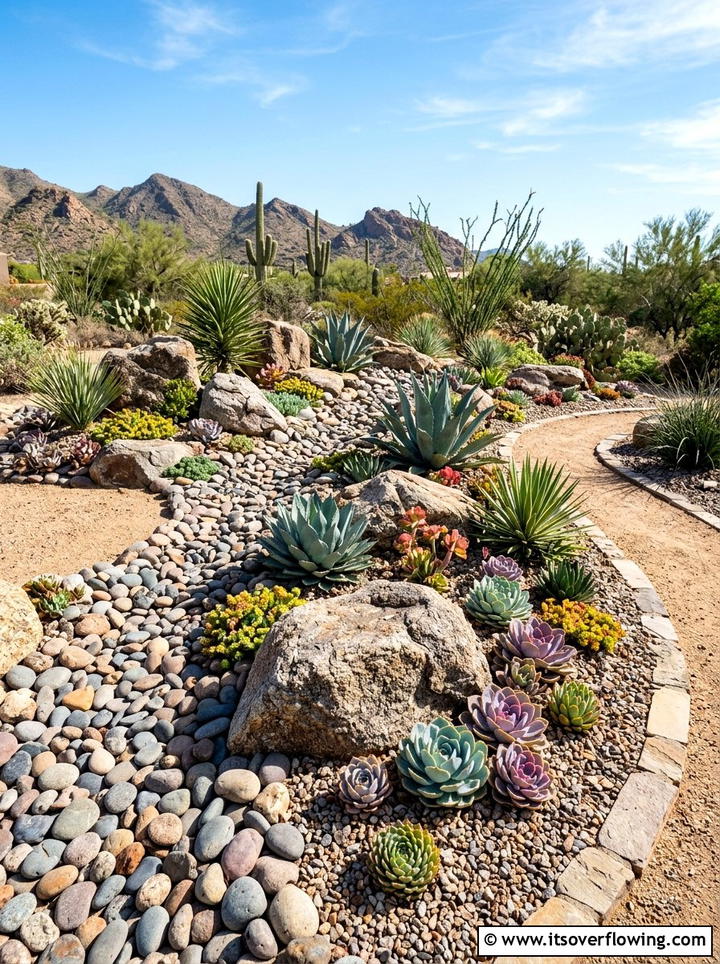 Low Maintenance Rock Garden - 25 garden ideas for family gatherings