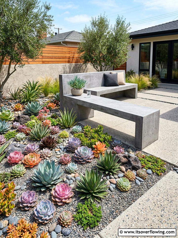 Low Maintenance Succulent - 25 garden design ideas for patios