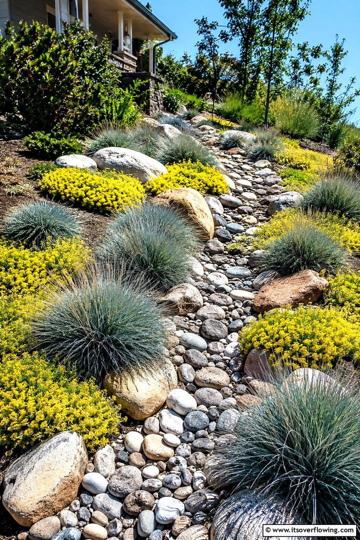 Low Maintenance Xeriscape Slope - 30 Sloped Garden Ideas to Transform Challenging Yards