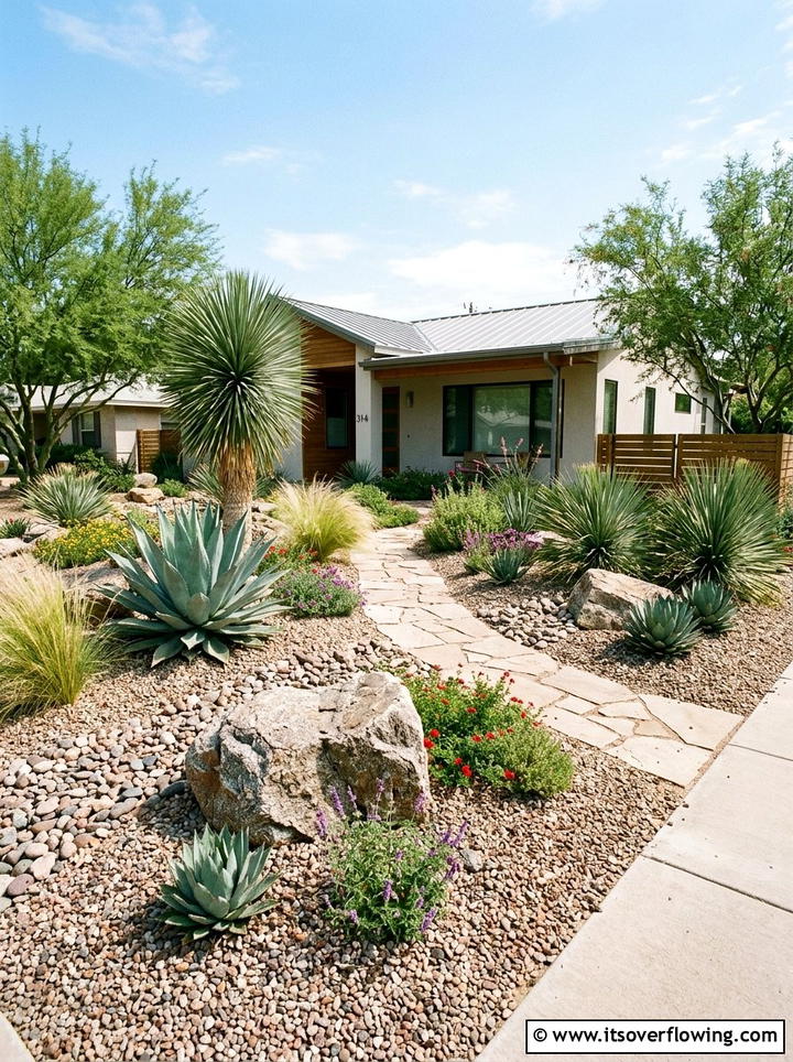 Low Maintenance Xeriscaping - 25 garden design ideas for suburban backyards