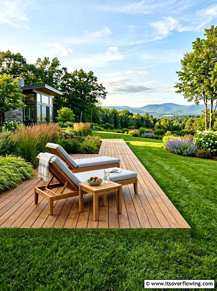 Low Profile Deck With Grass - 25 garden ideas with deck