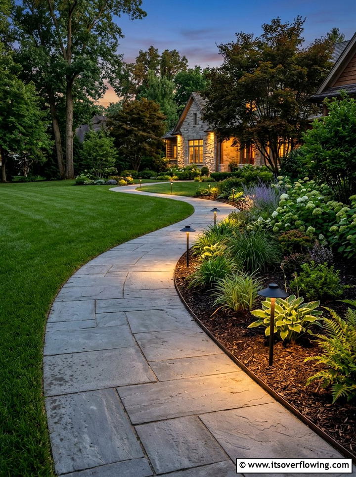 Low Voltage Path Light - 25 backyard ideas with path lighting