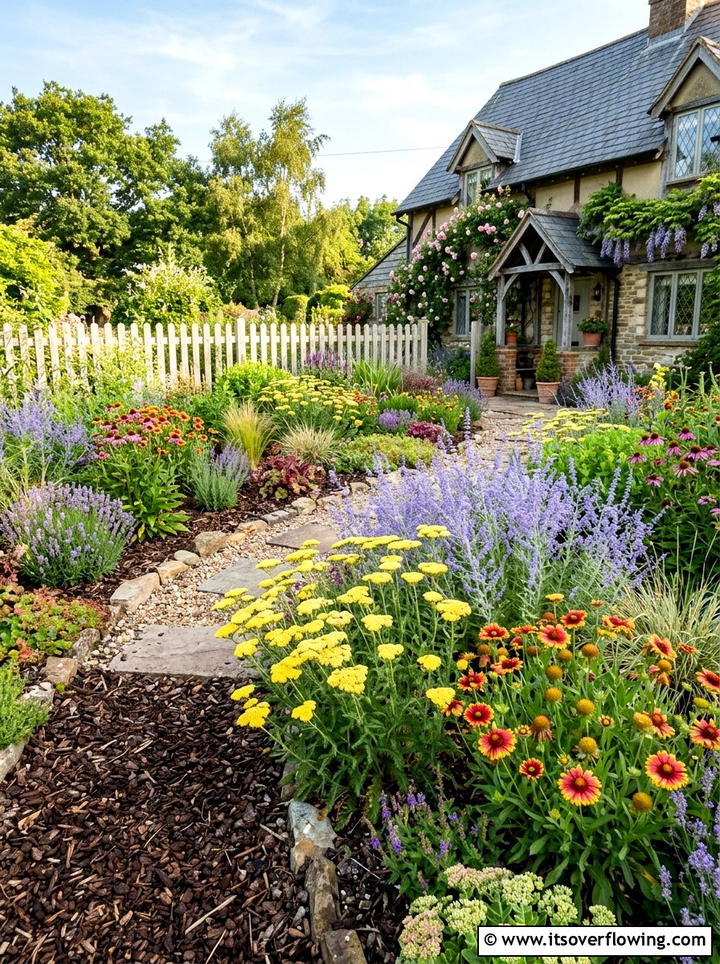 Low Water Cottage Garden - 25 garden design ideas with drought tolerant plants