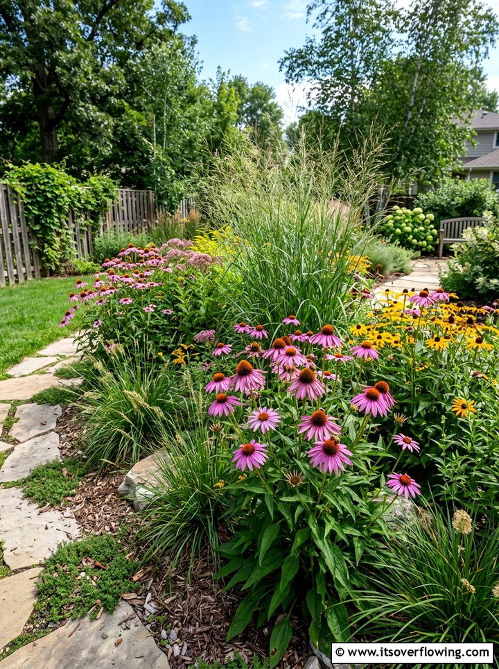 Low maintenance native plant bed - 25 backyard ideas with native plants