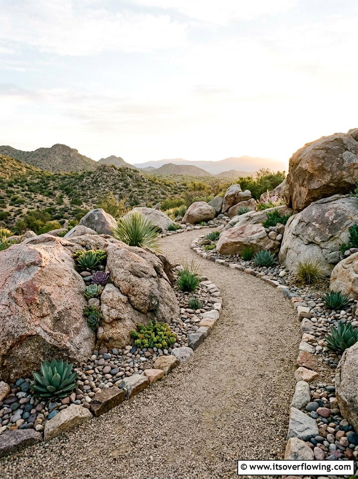 Low maintenance rock garden - 25 cheap garden ideas with native plants