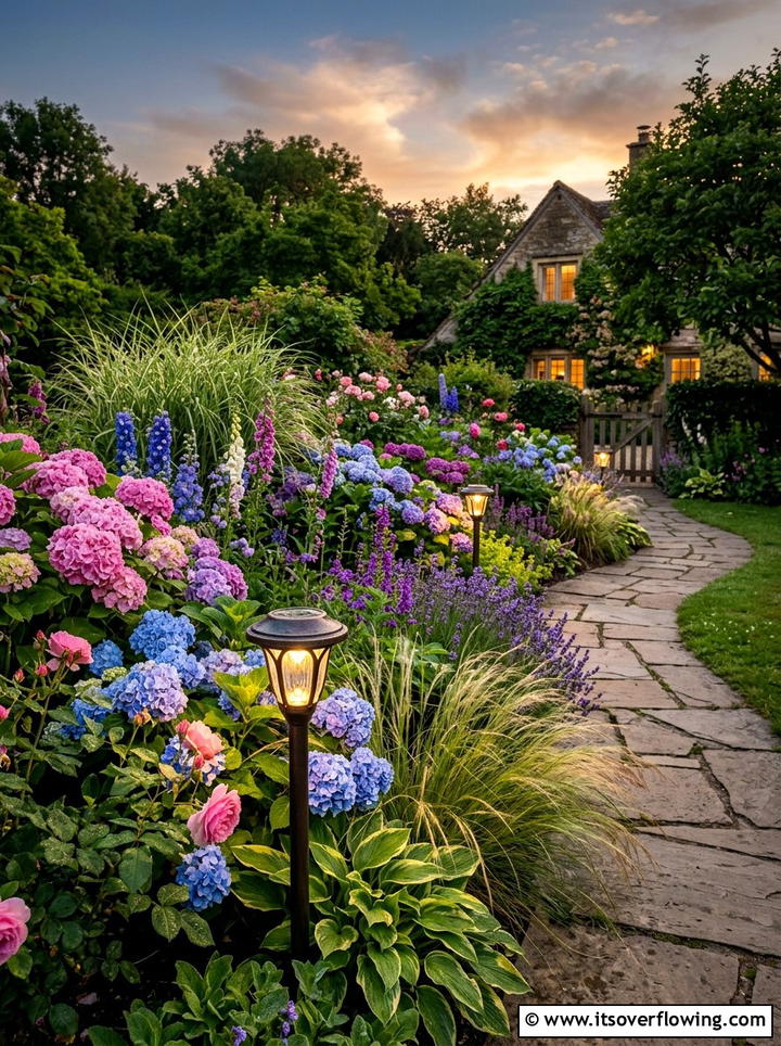 Low voltage LED garden stakes - 25 garden decor ideas with pathway lighting