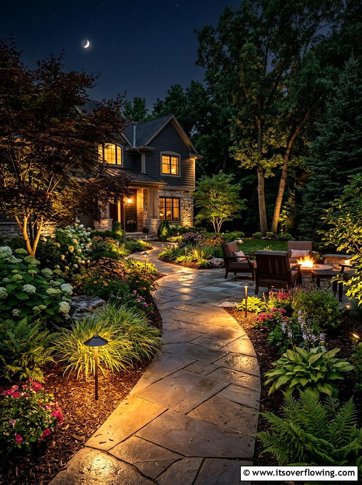 Low voltage landscape lighting kit - 25 small garden ideas with lighting