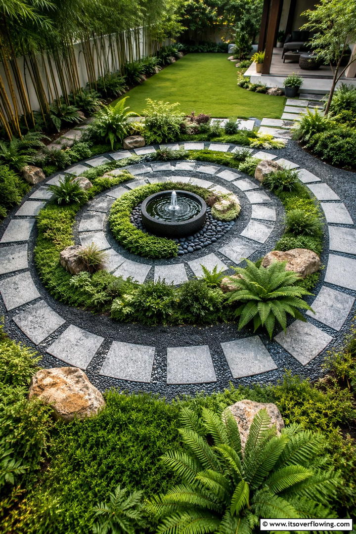 Lush Green Spiral - 30 Spiral Garden Design Ideas for Unique Outdoor Layouts